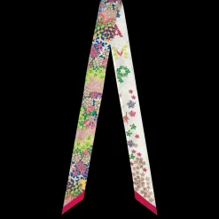 Clearance Longchamp Bandeau Collier De Fleurs Magenta