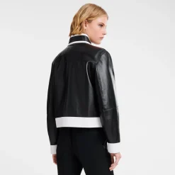 Hot Longchamp Blouson En Cuir Noir