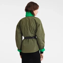 Discount Longchamp Blouson Ouatiné Kaki/Vert