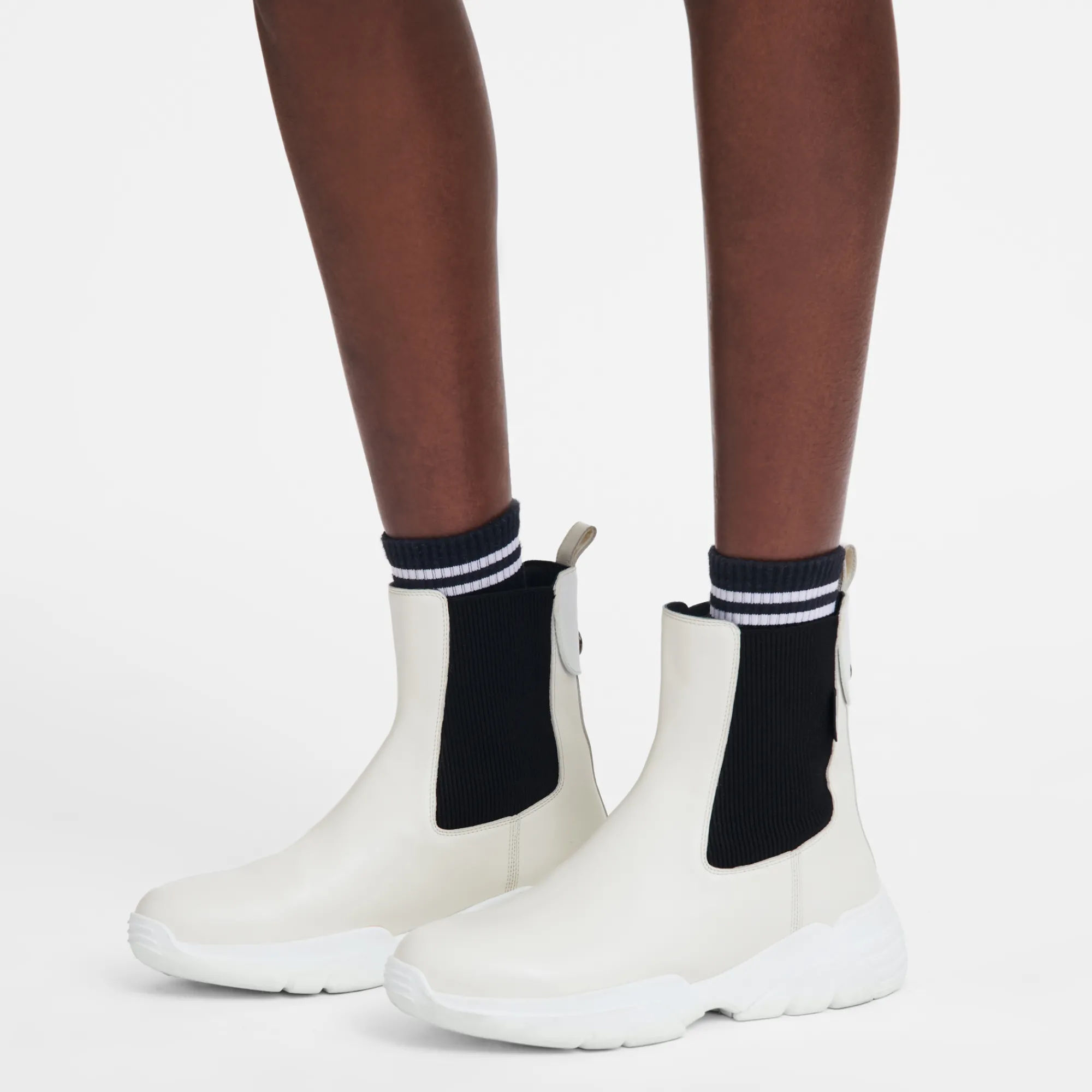Online Longchamp Boots Freeminder Ecru
