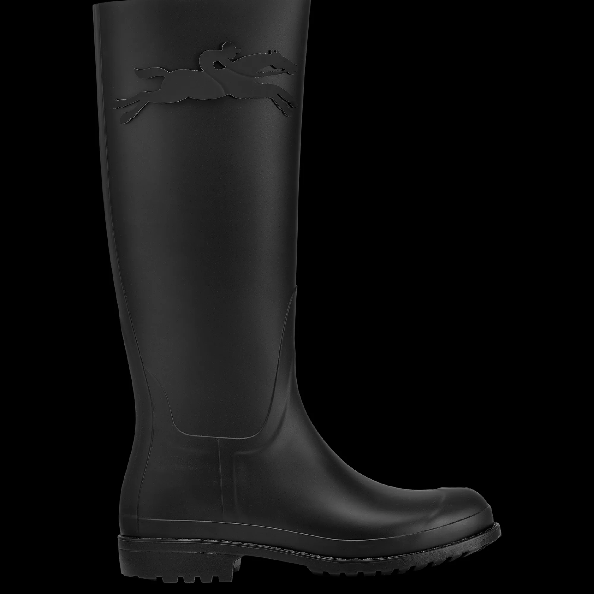 Online Longchamp Bottes Plates Cheval Noir