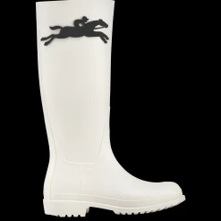 Hot Longchamp Bottes Plates Cheval Ivoire