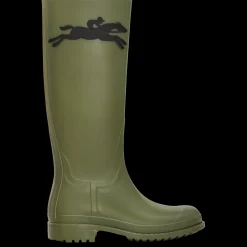 Online Longchamp Bottes Plates Cheval Kaki