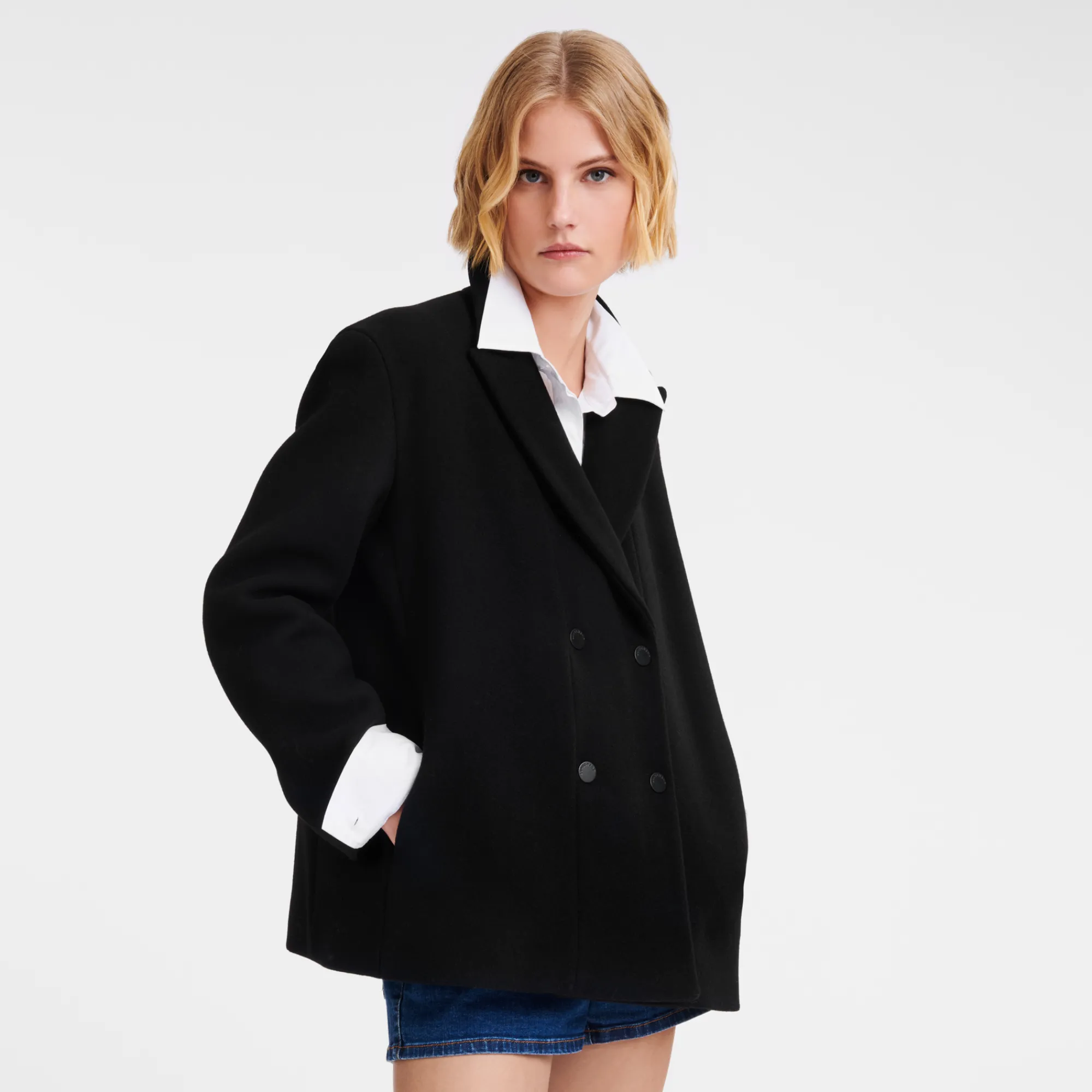 Hot Longchamp Caban Noir