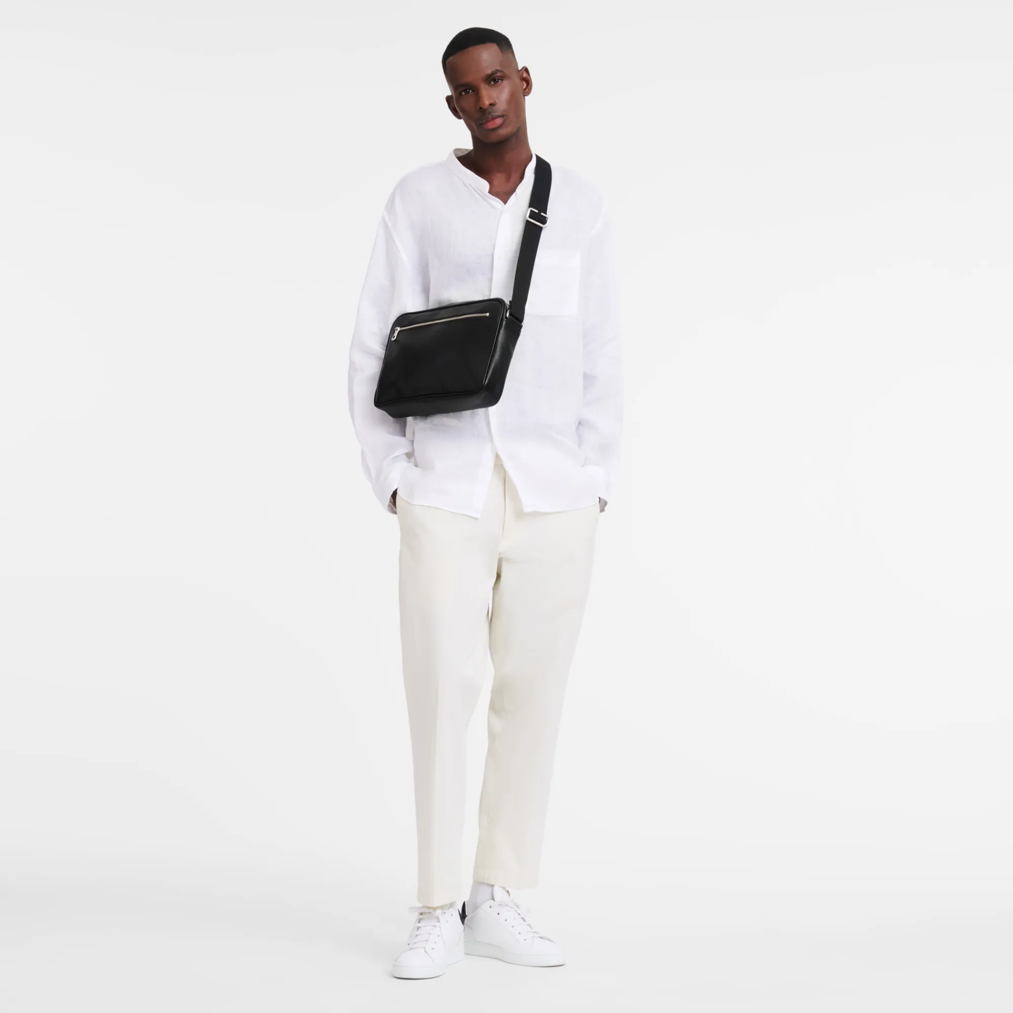 Online Longchamp Camera Bag M Le Foulonné Noir
