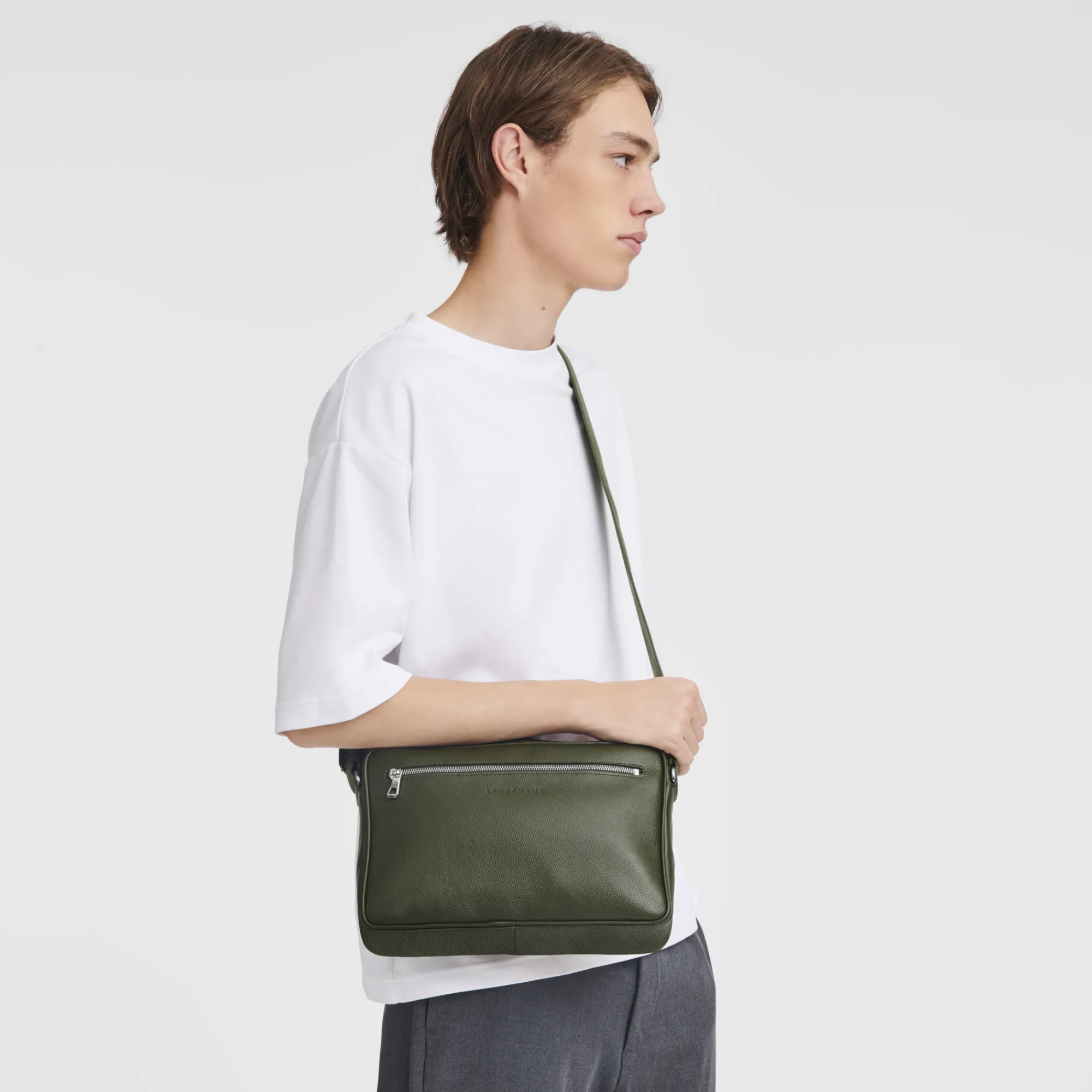 Longchamp Camera Bag M Le Foulonné Kaki