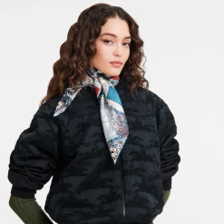 Sale Longchamp Carré De Soie 90 Jardin Parisien Paon