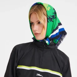 Online Longchamp Carré De Soie 70 Jumping Vert
