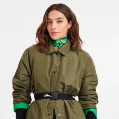 Sale Longchamp Carré De Soie 50 Manège Vert