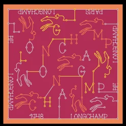 Best Longchamp Carré De Soie 50 Parcours Magenta