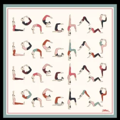 Hot Longchamp Carré De Soie 50 Yoga Ecru