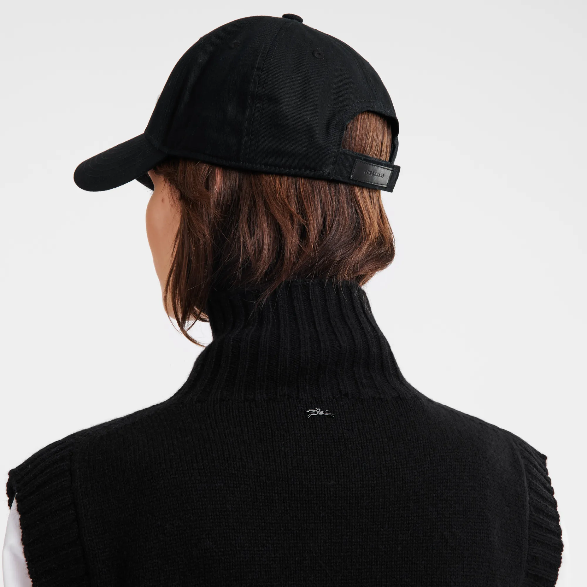 Discount Longchamp Casquette Brodée Noir