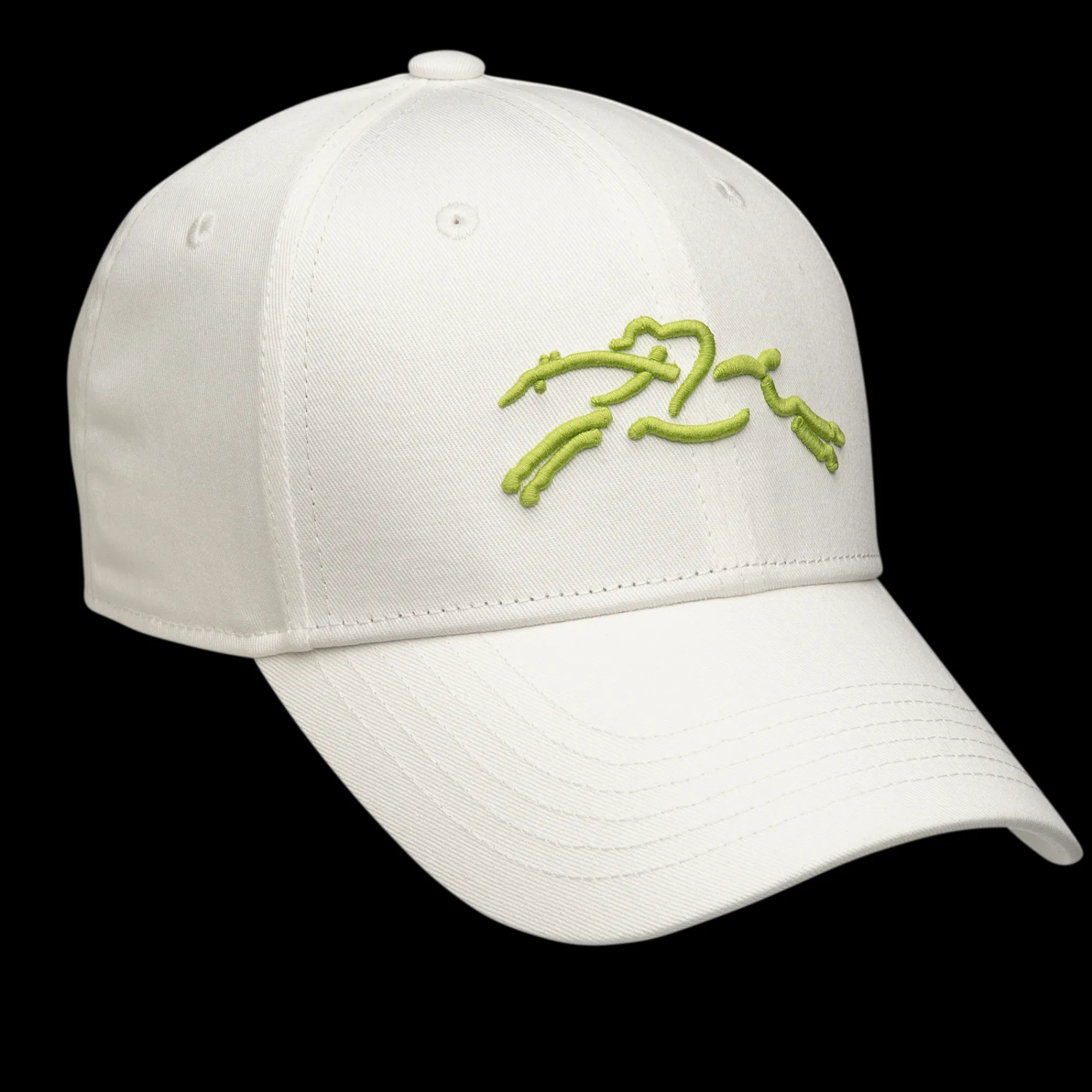 Outlet Longchamp Casquette Brodée Blanc