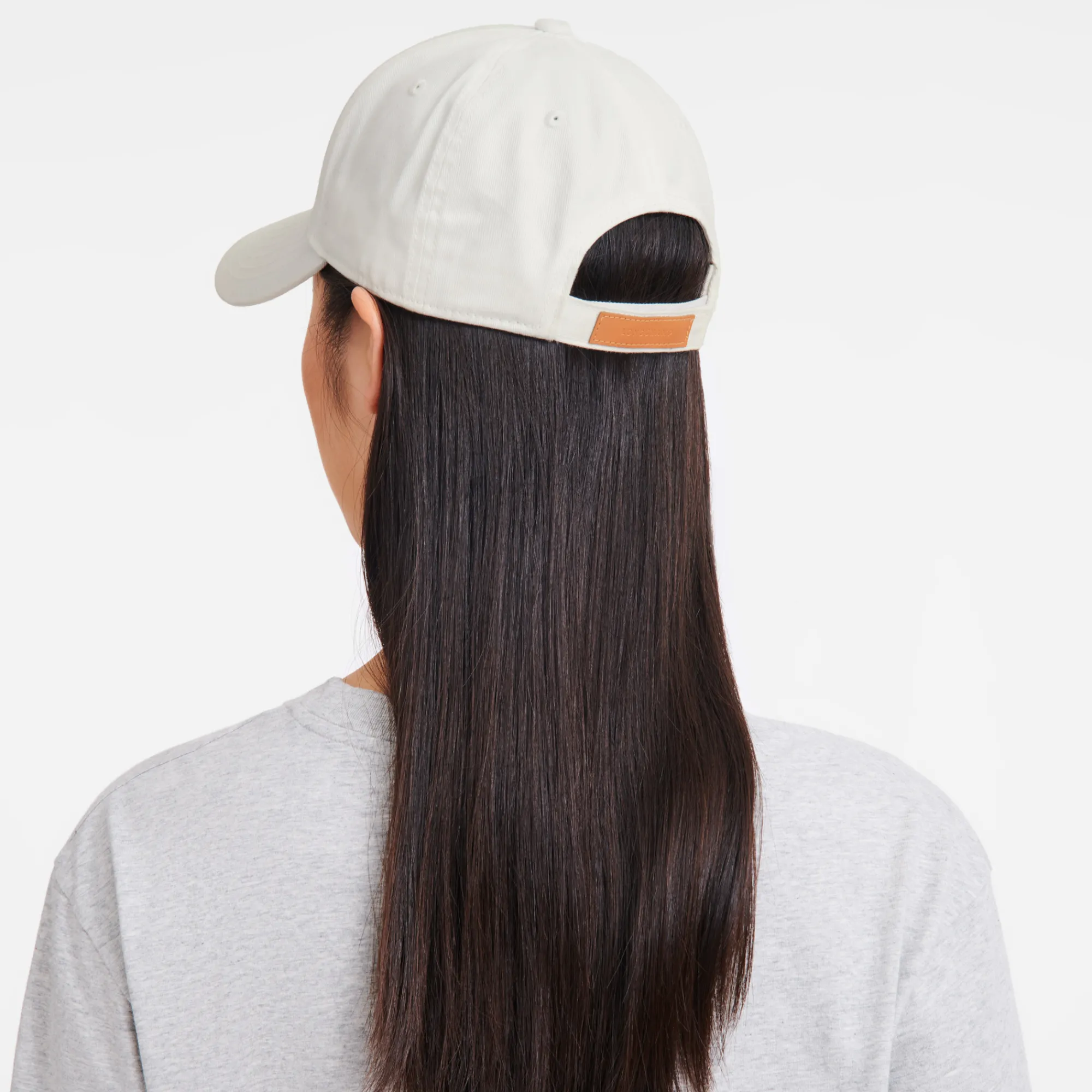 Outlet Longchamp Casquette Brodée Blanc