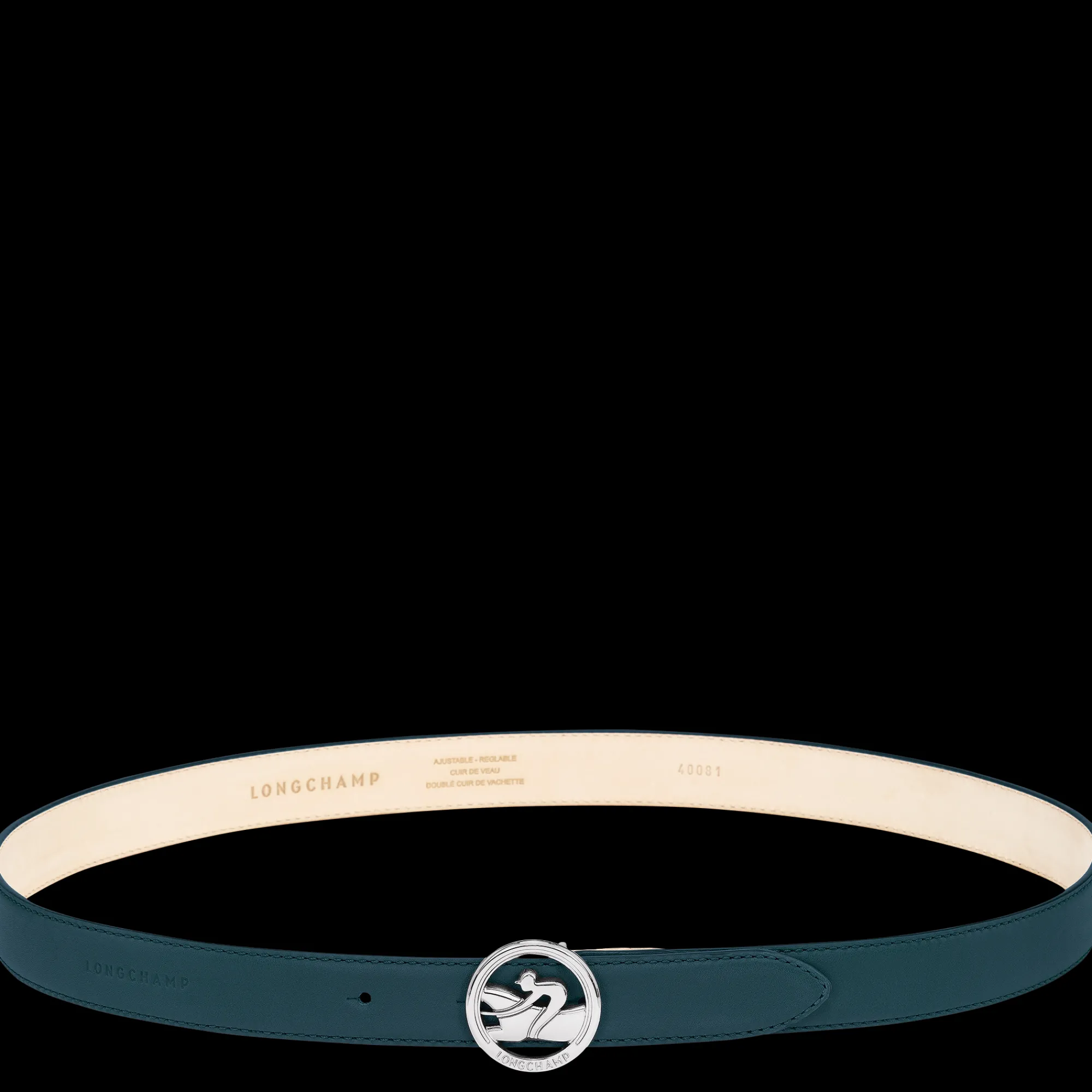 Outlet Longchamp Ceinture Femme La Médaille Encre