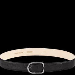 Outlet Longchamp Ceinture Femme Le Foulonné Noir