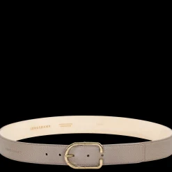 Clearance Longchamp Ceinture Femme Le Foulonné Tourterelle