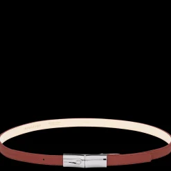 Longchamp Ceinture Femme Le Roseau Châtaigne