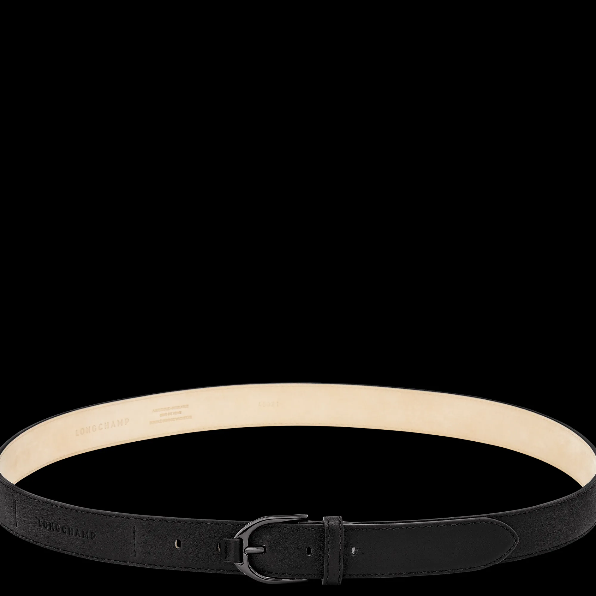 Best Longchamp Ceinture Femme 3D Noir