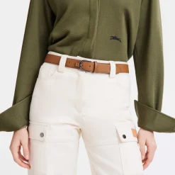 Sale Longchamp Ceinture Femme 3D Naturel