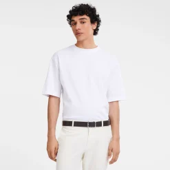 Outlet Longchamp Ceinture Homme Le Foulonné Moka/Noir