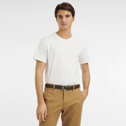 Discount Longchamp Ceinture Homme Végétal Moka