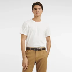 Discount Longchamp Ceinture Homme Végétal Moka