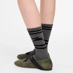 Online Longchamp Chaussettes Anthracite