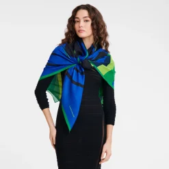 Clearance Longchamp Châle Cavalier Vert