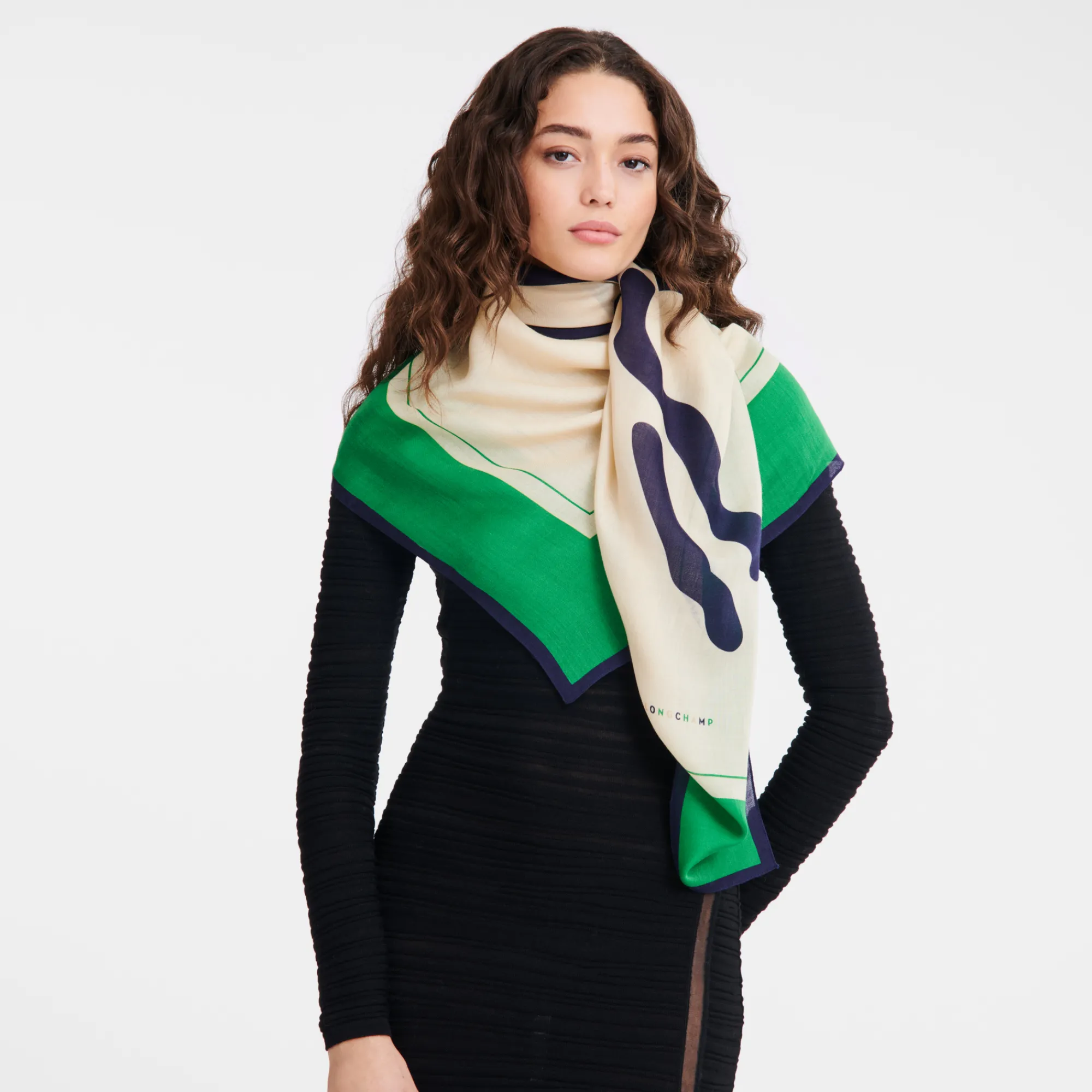 Clearance Longchamp Châle Esquisse Papier