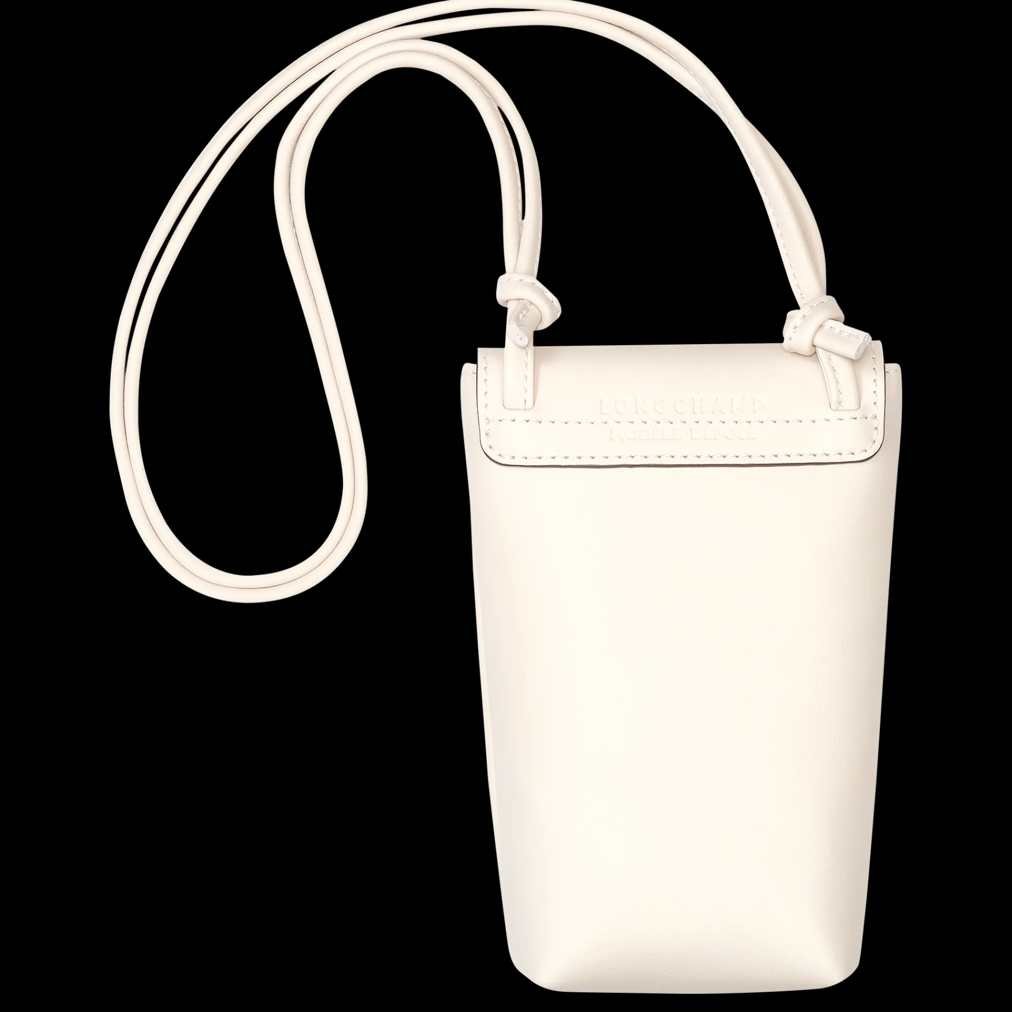 Discount Longchamp Etui Téléphone Avec Cordon Le Pliage Xtra Ecru