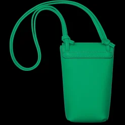 Discount Longchamp Etui Téléphone Avec Cordon Le Pliage Xtra Vert