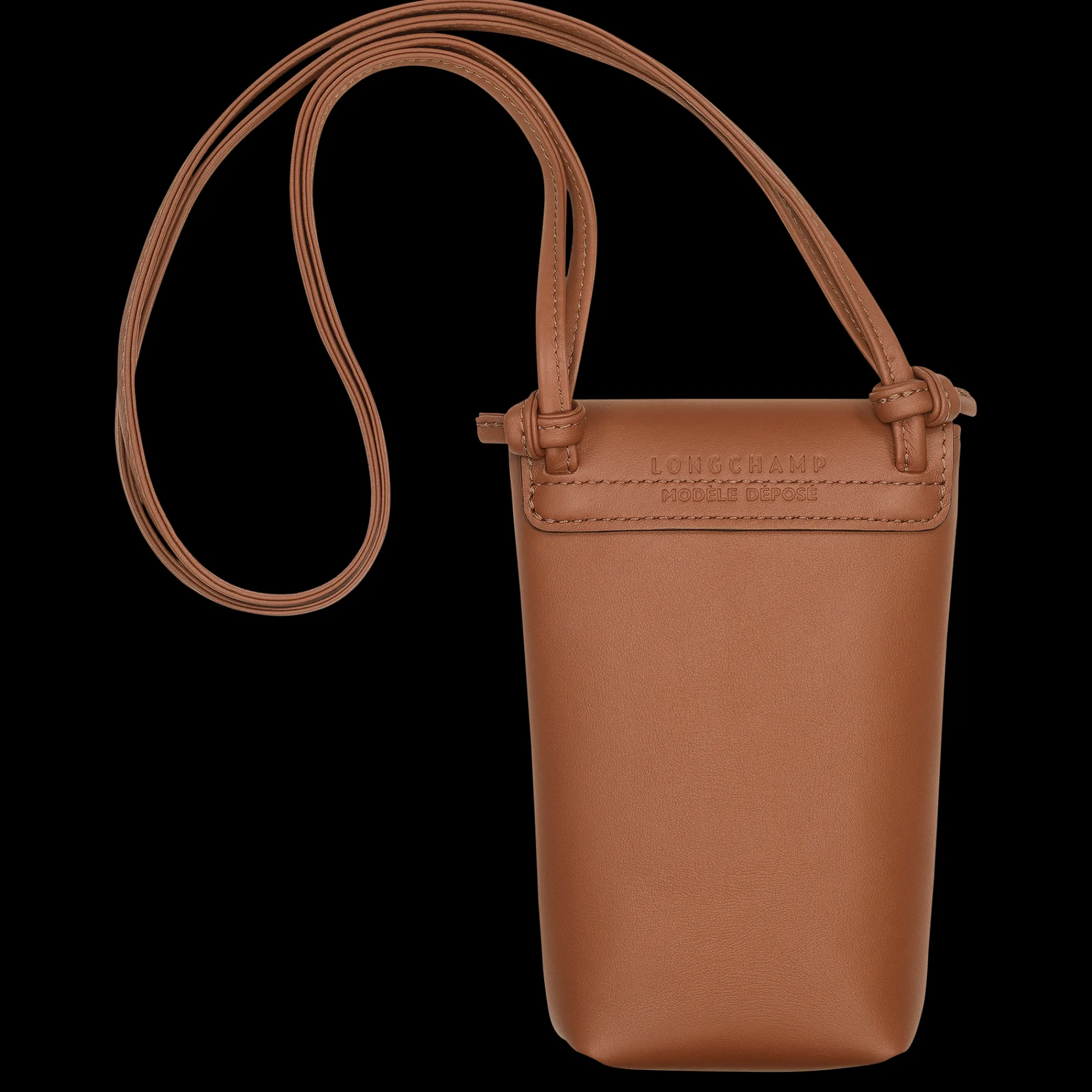 Hot Longchamp Etui Téléphone Avec Cordon Le Pliage Xtra Cognac