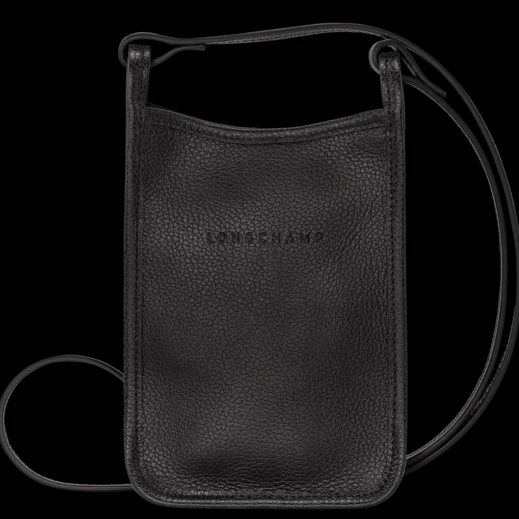 Longchamp Etui Téléphone Le Foulonné Noir