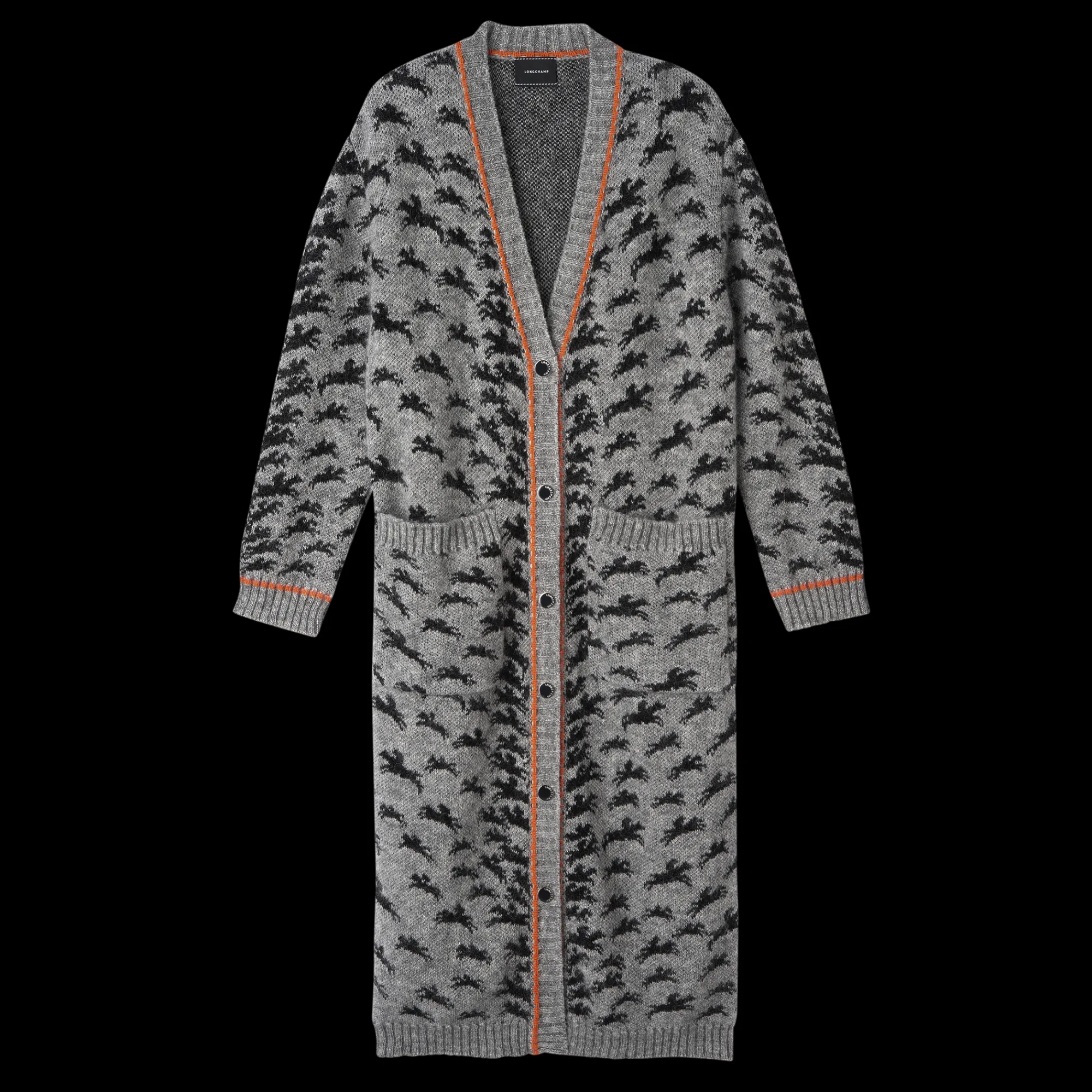 Clearance Longchamp Gilet Long Gris