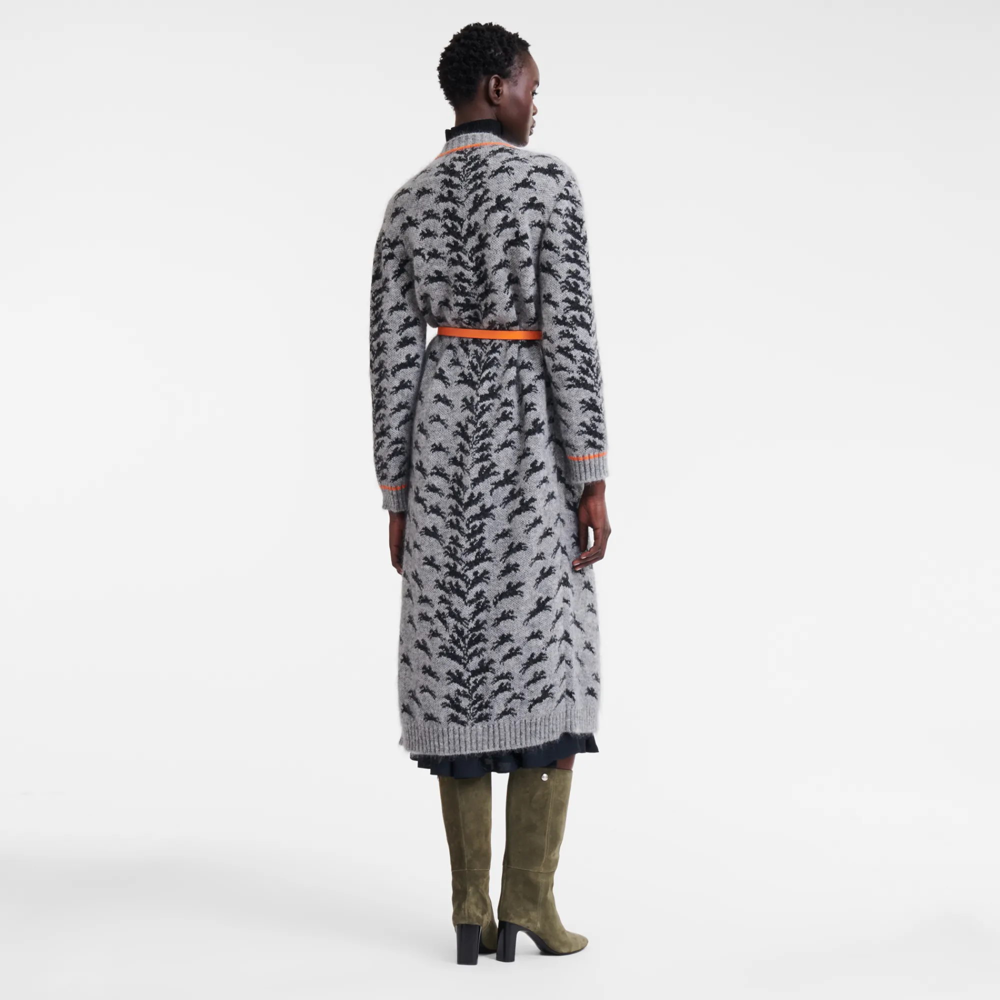 Clearance Longchamp Gilet Long Gris