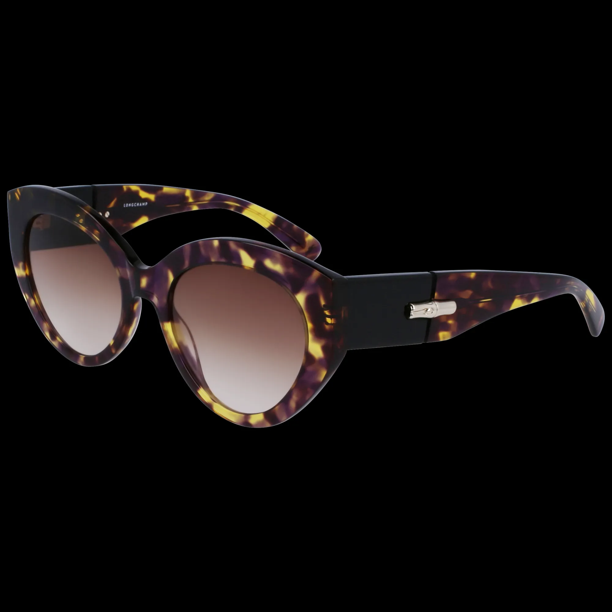Longchamp Lunettes De Soleil Ecaille violet