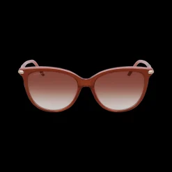 Online Longchamp Lunettes De Soleil Marron rose