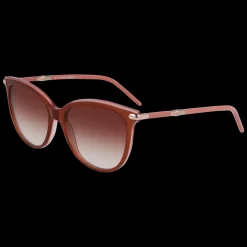 Online Longchamp Lunettes De Soleil Marron rose