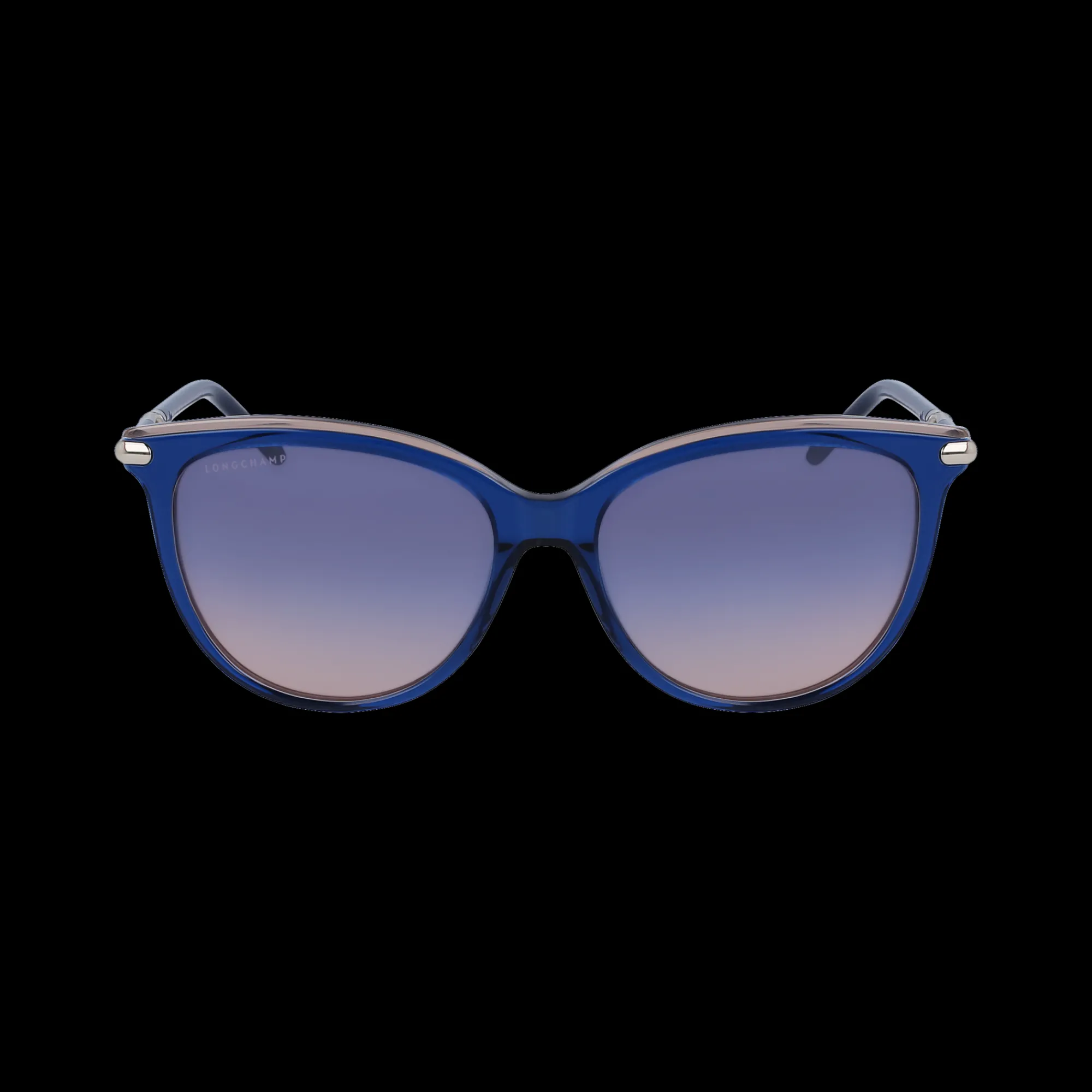 New Longchamp Lunettes De Soleil Bleu/Rose