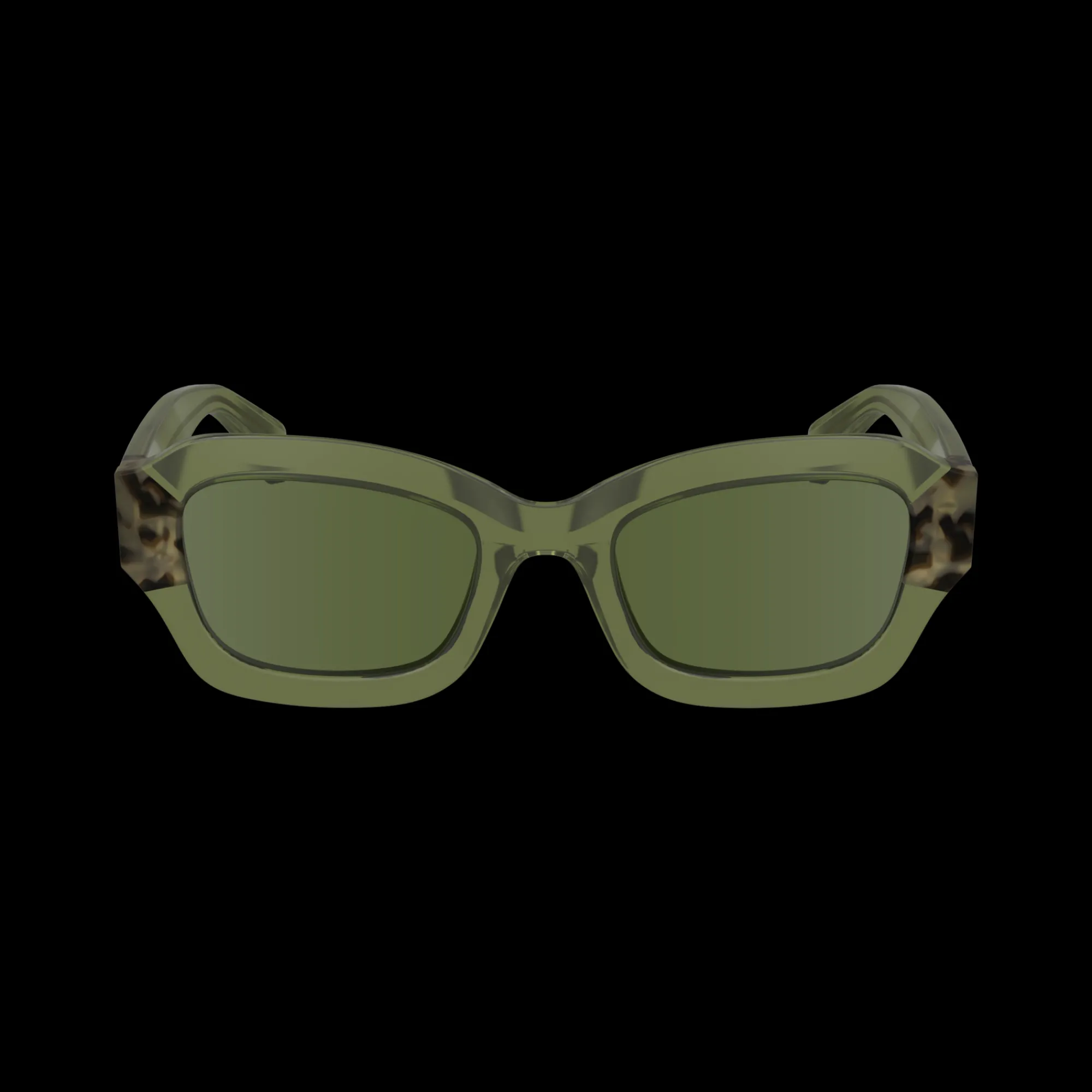 Hot Longchamp Lunettes De Soleil Ecaille Kaki