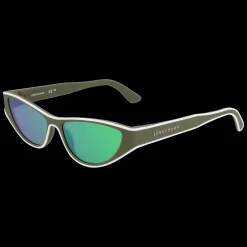 Outlet Longchamp Lunettes De Soleil Kaki