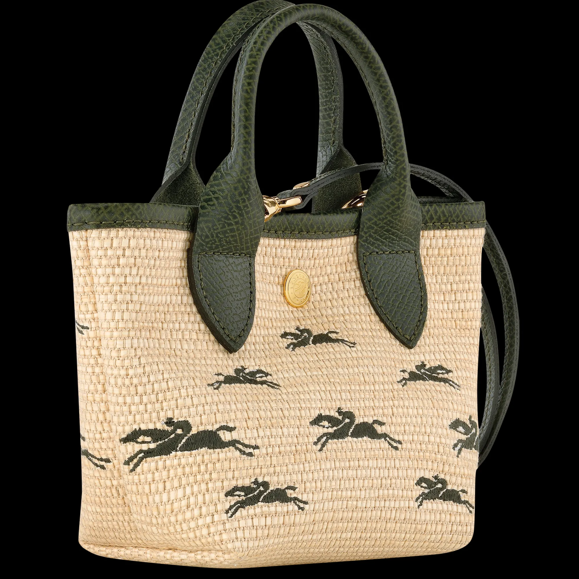 Discount Longchamp Panier XS Le Panier Pliage Kaki