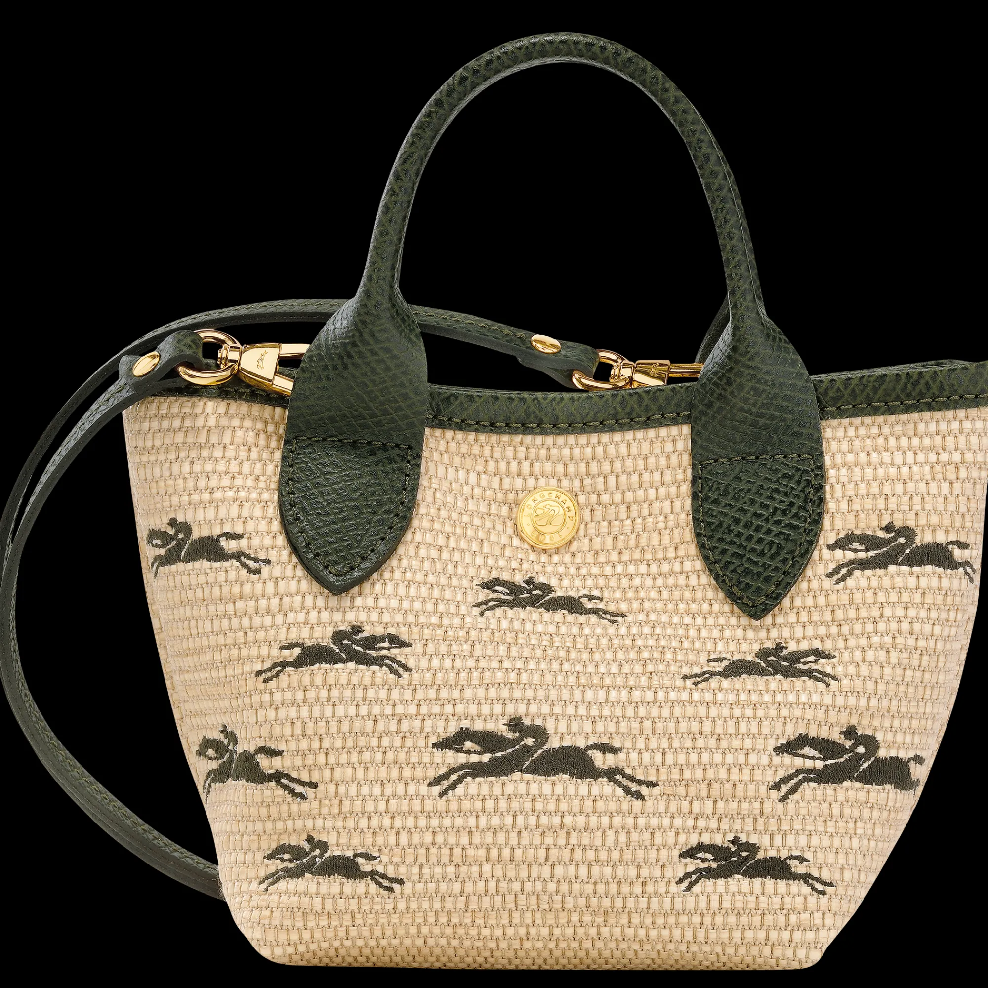 Discount Longchamp Panier XS Le Panier Pliage Kaki