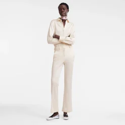 Outlet Longchamp Pantalon De Costume Ecru