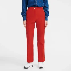 New Longchamp Pantalon Droit Paprika