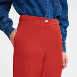 New Longchamp Pantalon Droit Paprika