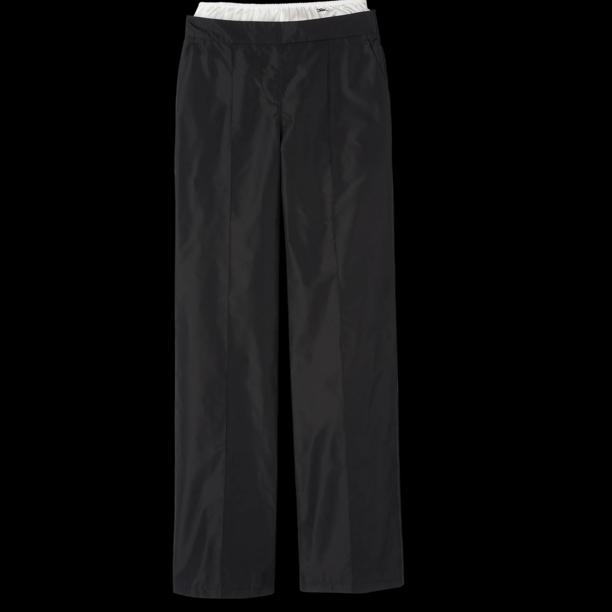 Best Longchamp Pantalon Droit Avec Empiècement Noir