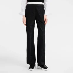 Best Longchamp Pantalon Droit Avec Empiècement Noir