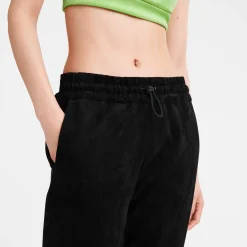 Hot Longchamp Pantalon En Cuir Noir